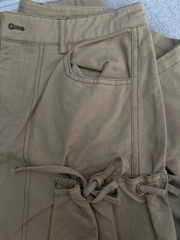 文m宽松阔腿工装裤