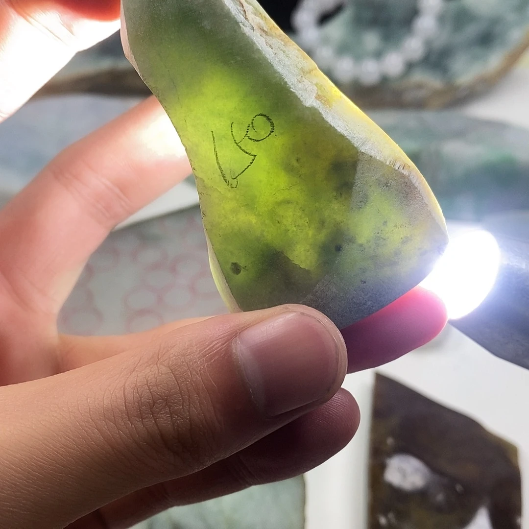 翡翠散珠天然缅甸翡翠a货51