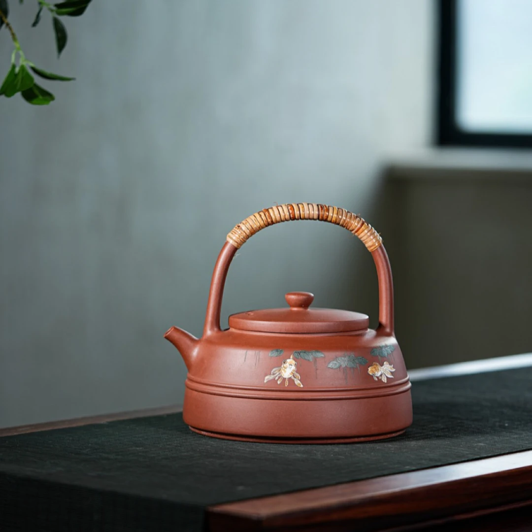 烹茶事，见真章品名：【金鳞荷趣】煮水壶 1000cc