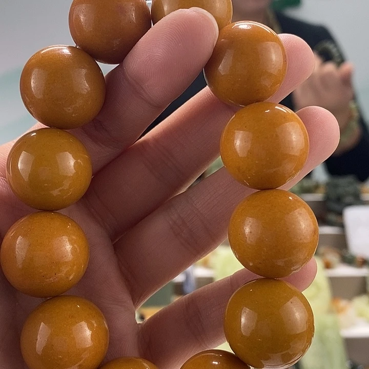 蛇纹石玉手链未镶嵌