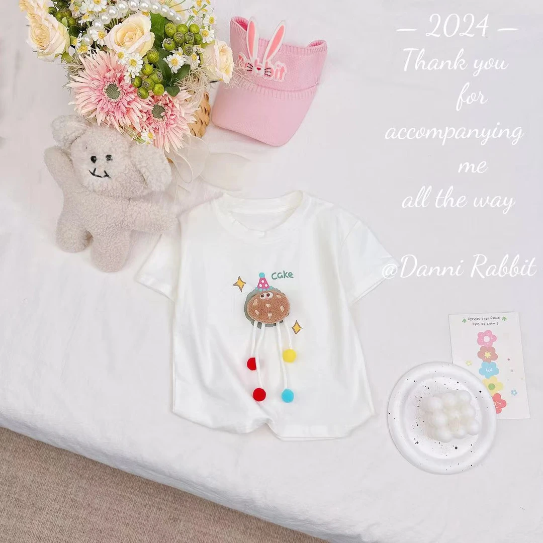 夏季新款时尚百搭女童卡通T恤 D-AB232