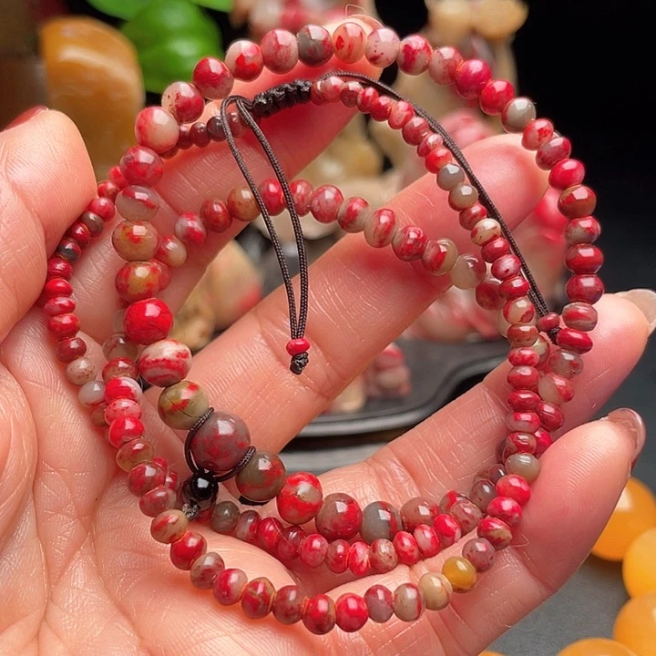 昌化鸡血石昌化鸡血石手把件项链