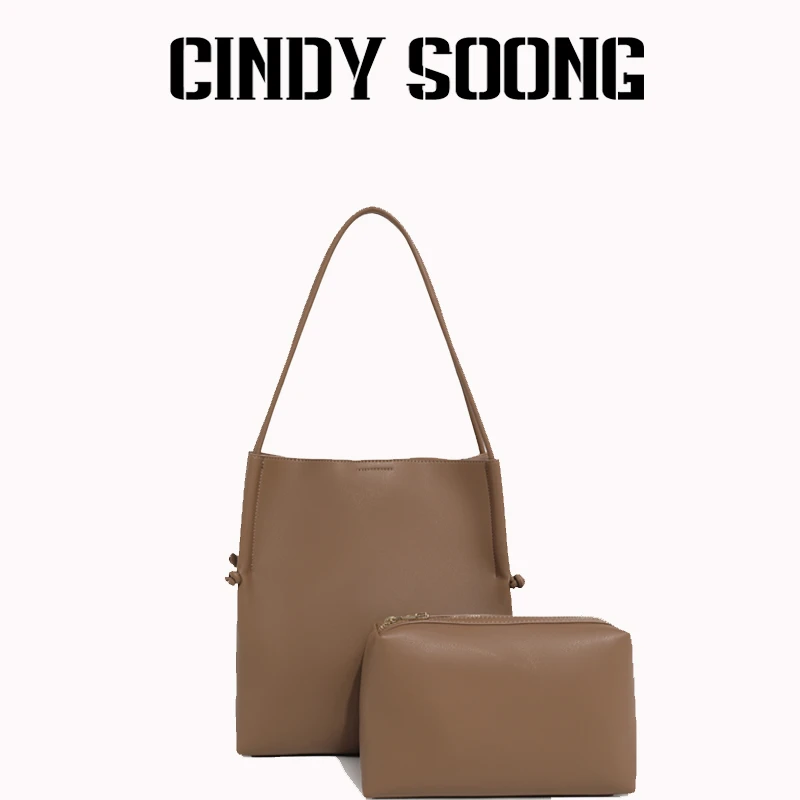CINDY SOONG通勤高级感女包小众复古手提包时尚单肩包百搭手提包