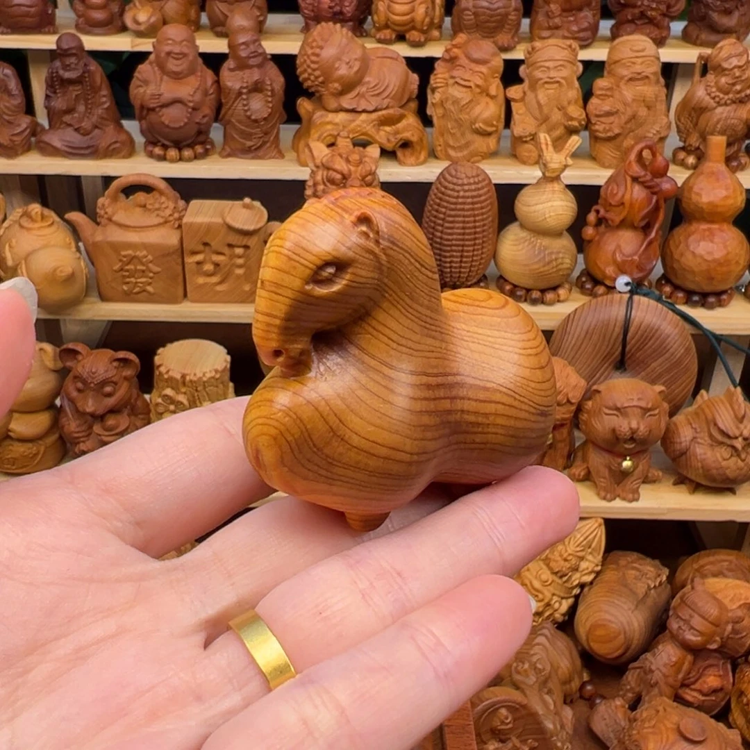 無***極崖柏太行崖柏马手把件