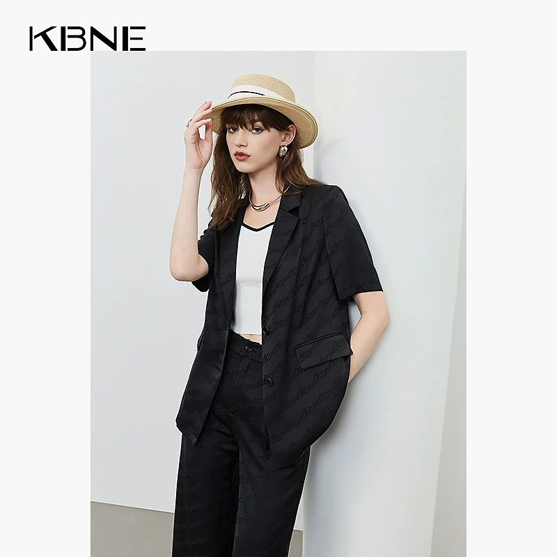 【品牌福利5903】KBNE2025夏装新款时尚百搭休闲两件套套装