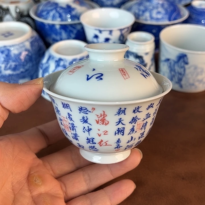 瓷片景德镇全手工手绘陶瓷