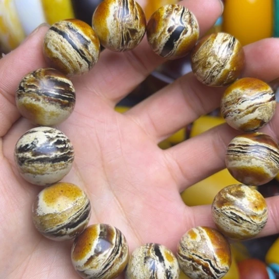 琥珀未镶嵌手链蜜蜡