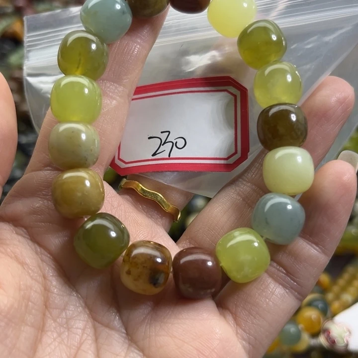 蛇纹石玉未镶嵌手链