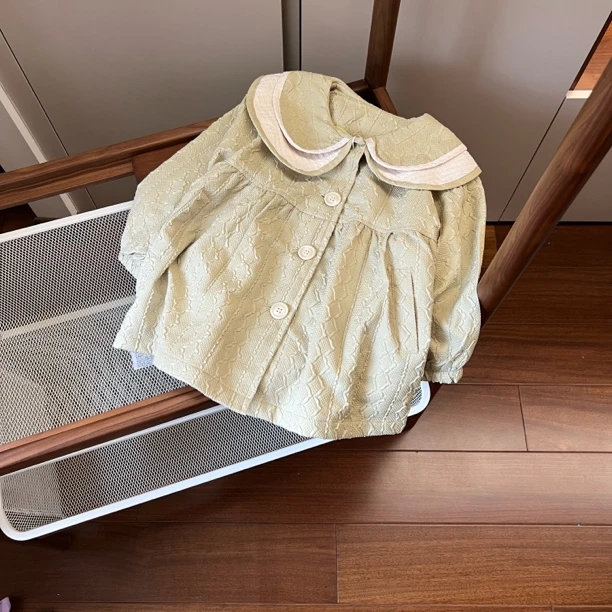 【编号F332】C2011-05-儿童双层娃娃领气质外套-YJ