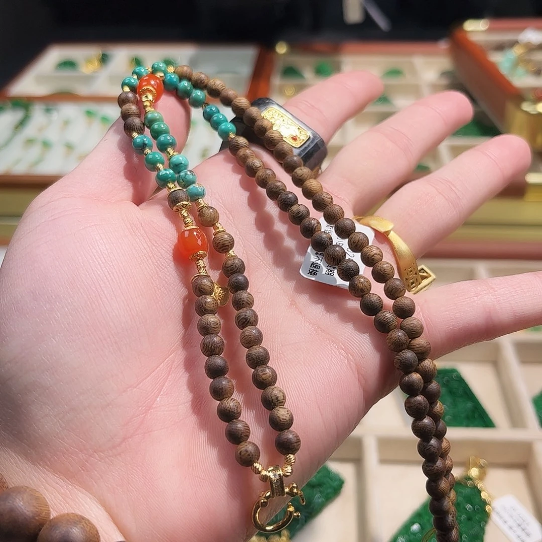 翡翠银S925镀金镶嵌手链