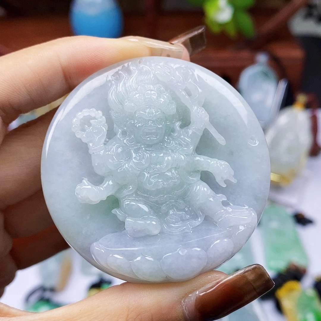 颈饰未镶嵌翡翠天然翡翠A货