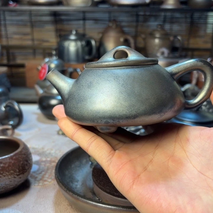 壶庄诚柴烧坭兴陶壶230（