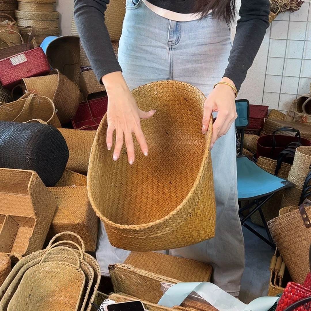 草编草编包/草编收纳盒微瑕疵