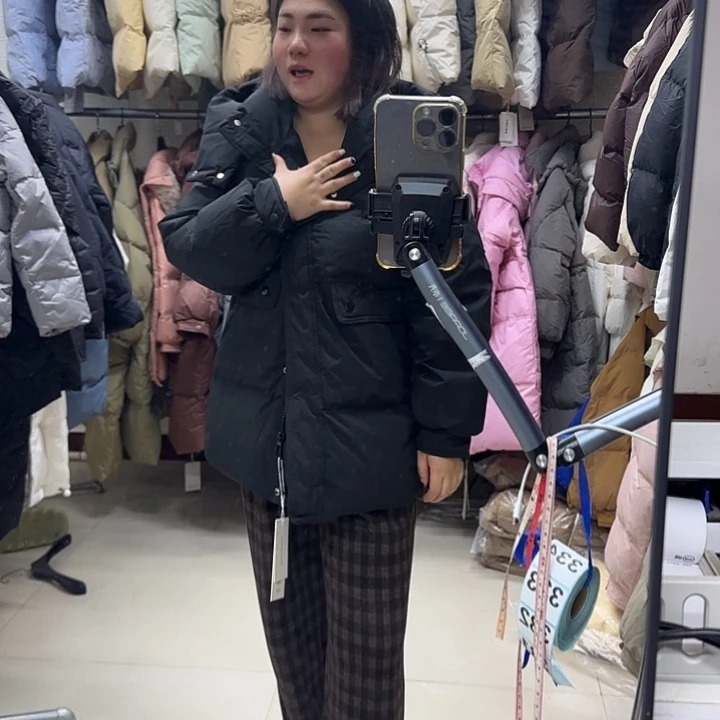 女外套黑色中款长外套