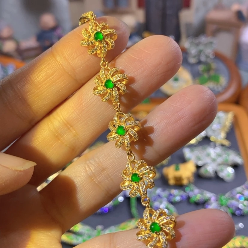 【闪购商品】银S925镶嵌挂件翡翠