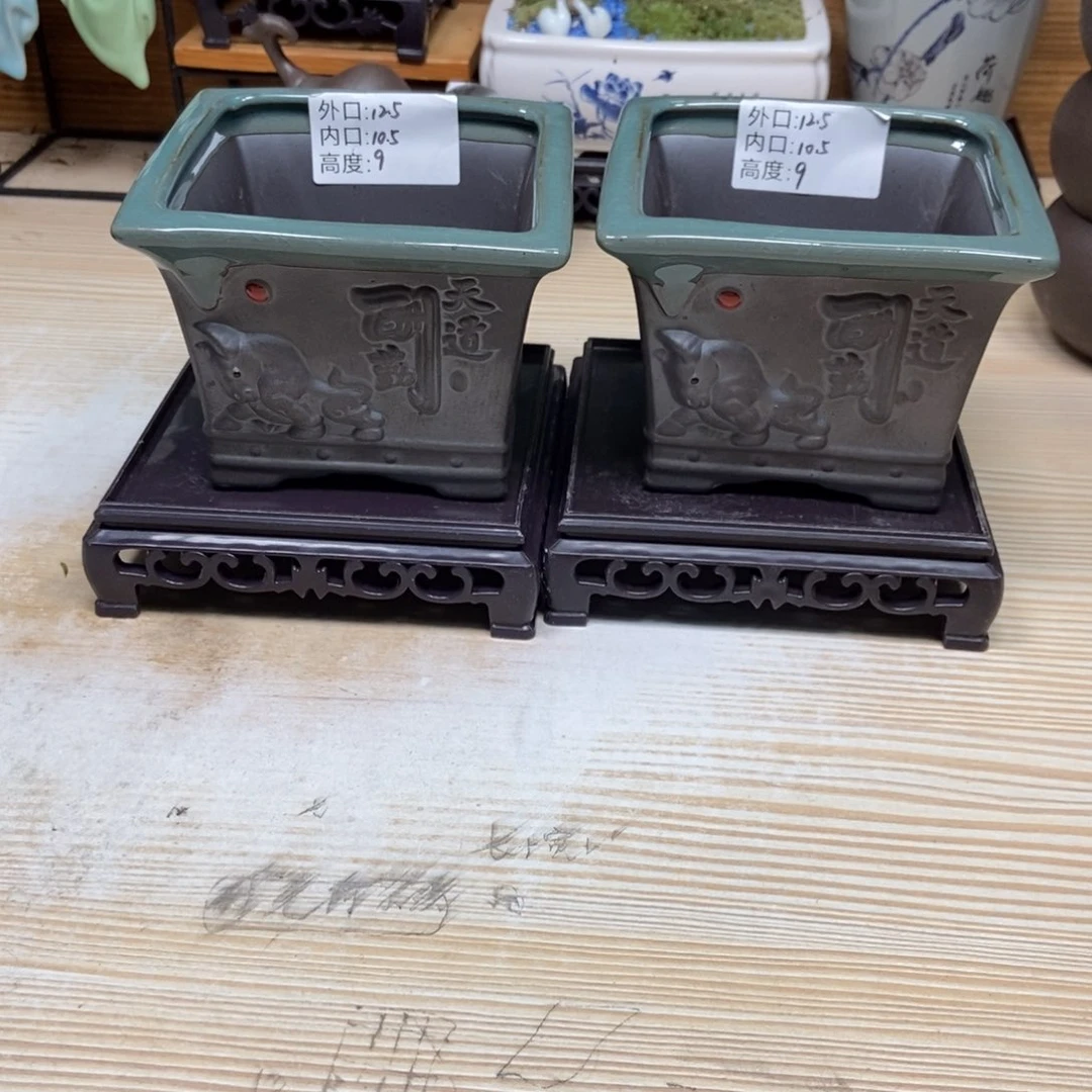 瓷片陶瓷花盆陶瓷艺术