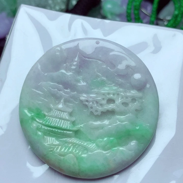 翡翠未镶嵌吊坠(不含链)