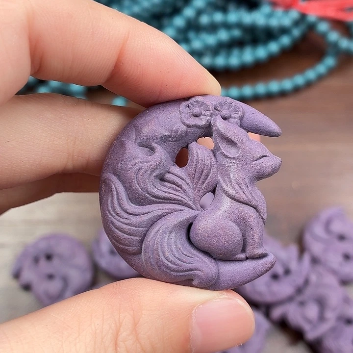 泥塑紫气东来星月凤九