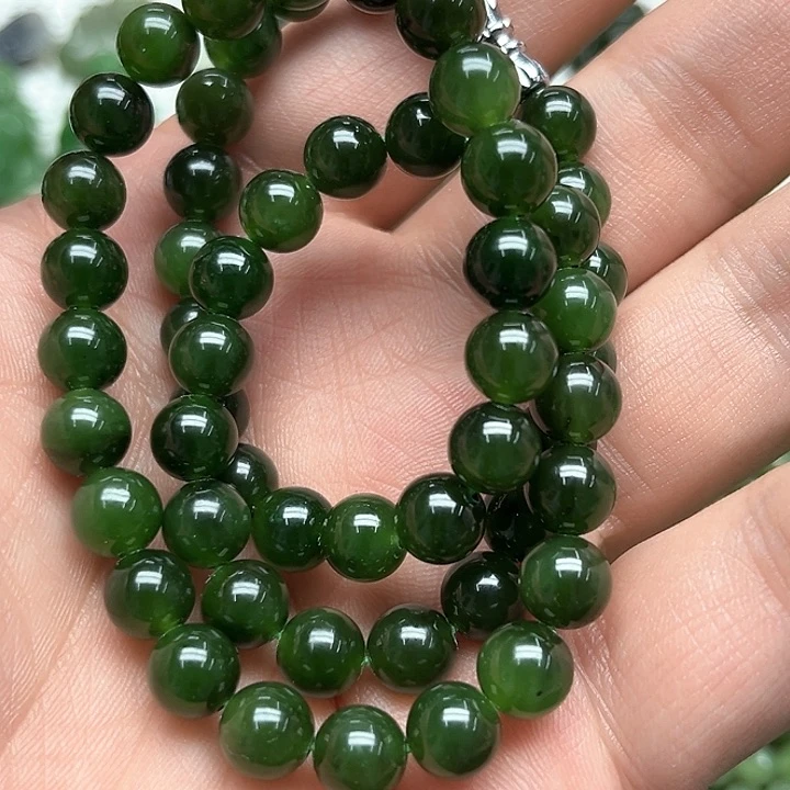 和田玉（碧玉）项链未镶嵌