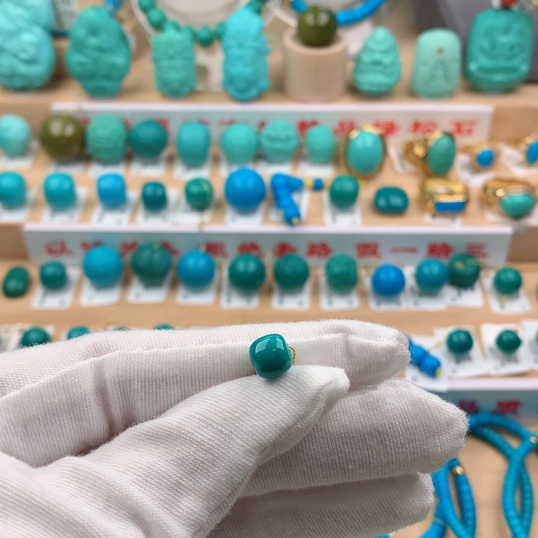 绿松石未镶嵌珠宝奇石7.2-6.6