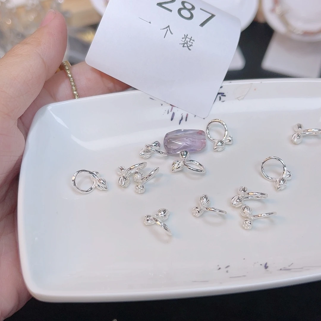 紫晶珠宝半成品银S925镶嵌287