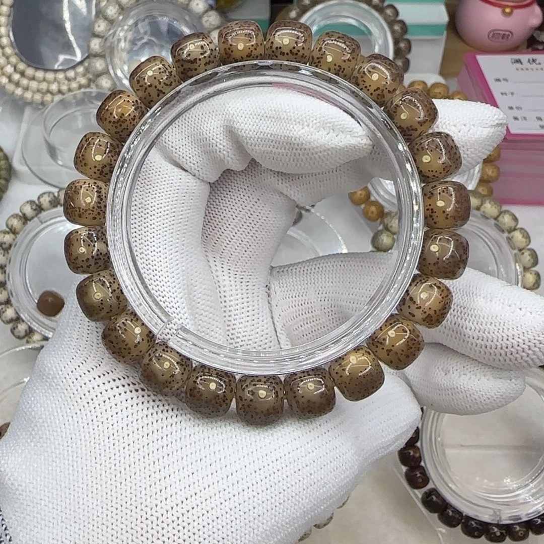 吊坠星月菩提卡10粉果冻料打灯爆透