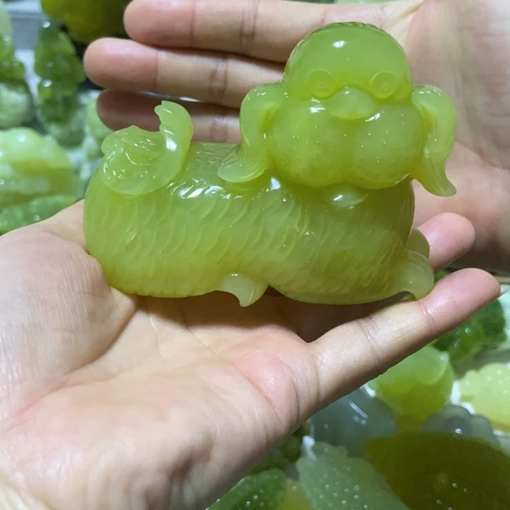 【闪购商品】未镶嵌蛇纹石玉把件1*色