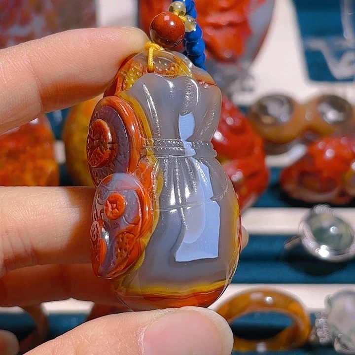 玛瑙/玉髓吊坠(不含链)未镶嵌天***。