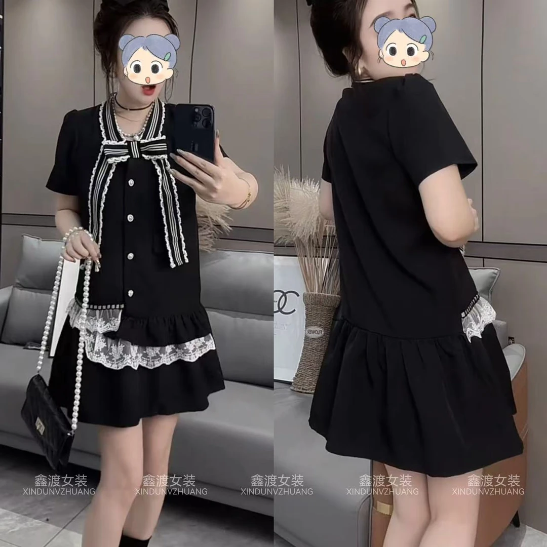 2025夏季新款时尚显瘦气质女士网红洋气连衣裙百搭款D21247