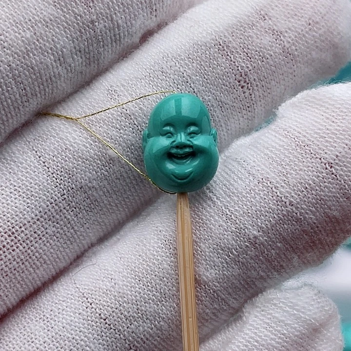 未镶嵌绿松石珠宝奇石8.6/11.5/7.7mm