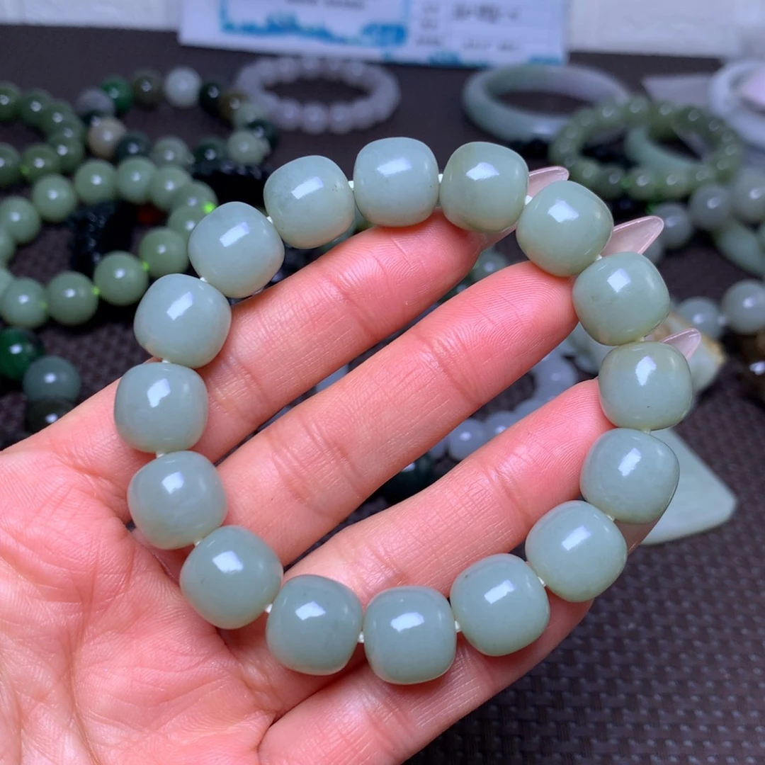 和田玉未镶嵌手串卡13