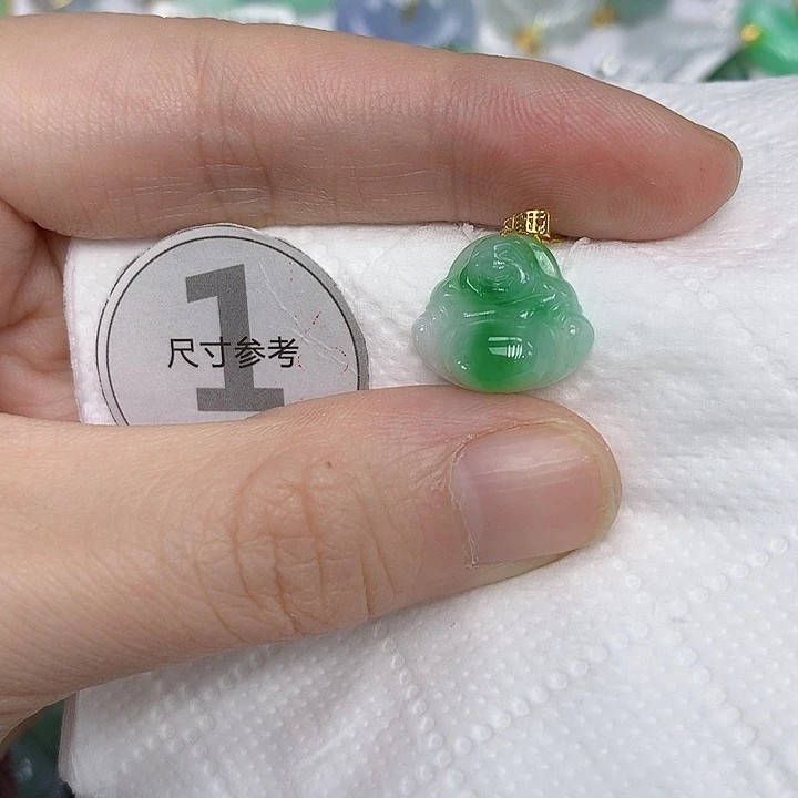 颈饰18K金镶嵌翡翠12356789988
