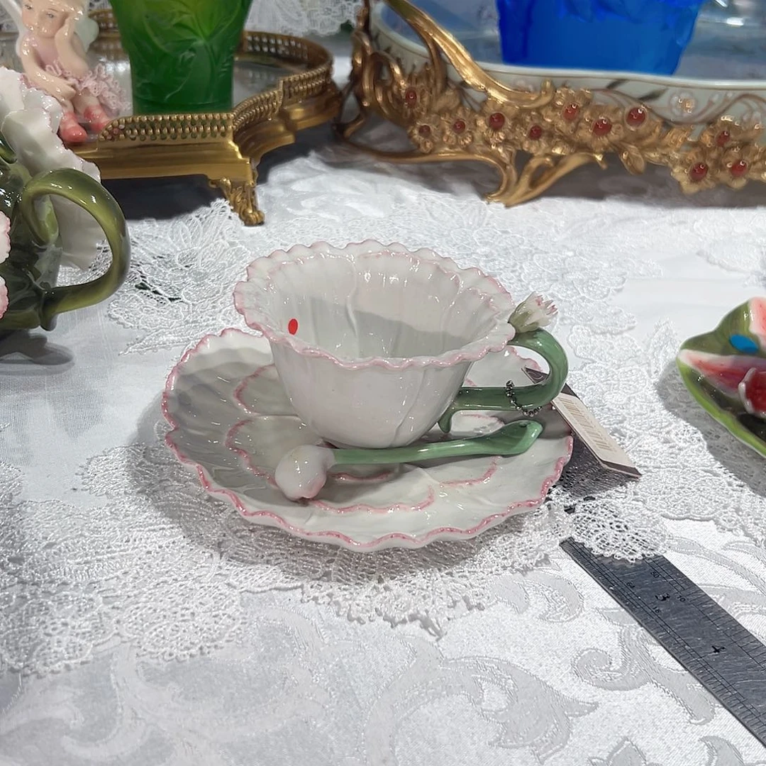 陶瓷0125经典康乃馨杯碟