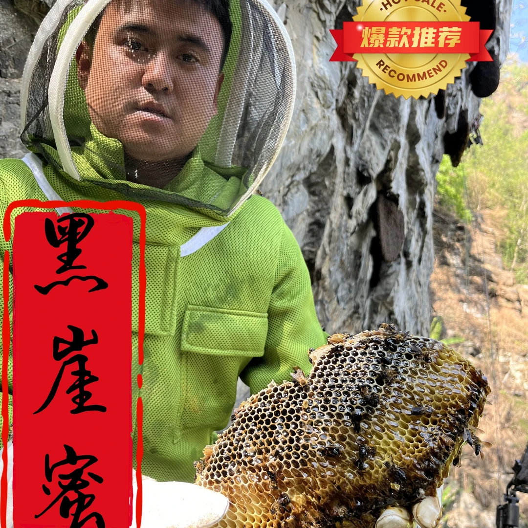 【悬崖黑蜜】花青素+叶黄素满满,云南边境热带原始森林野生悬崖蜂蜜