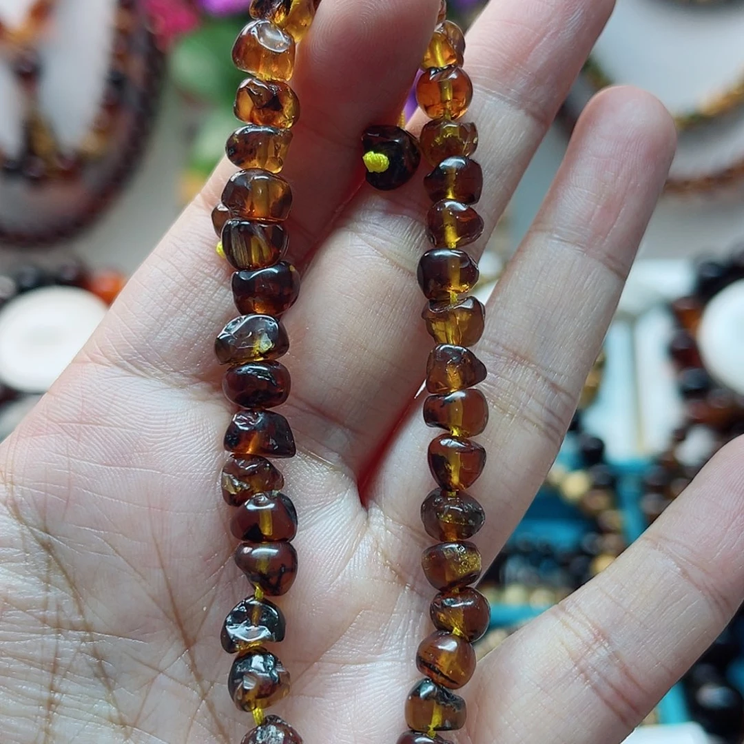 手链琥珀未镶嵌琥珀