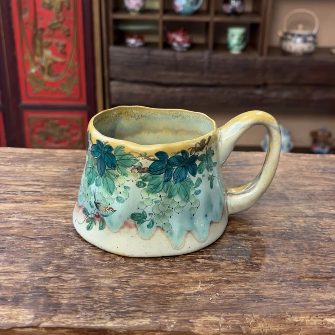 柴烧手工手绘陶瓷
