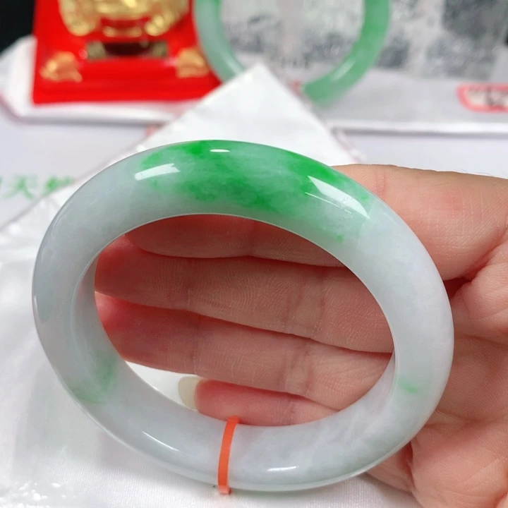 未镶嵌手镯翡翠  编号DH1230 正圈54 福利镯