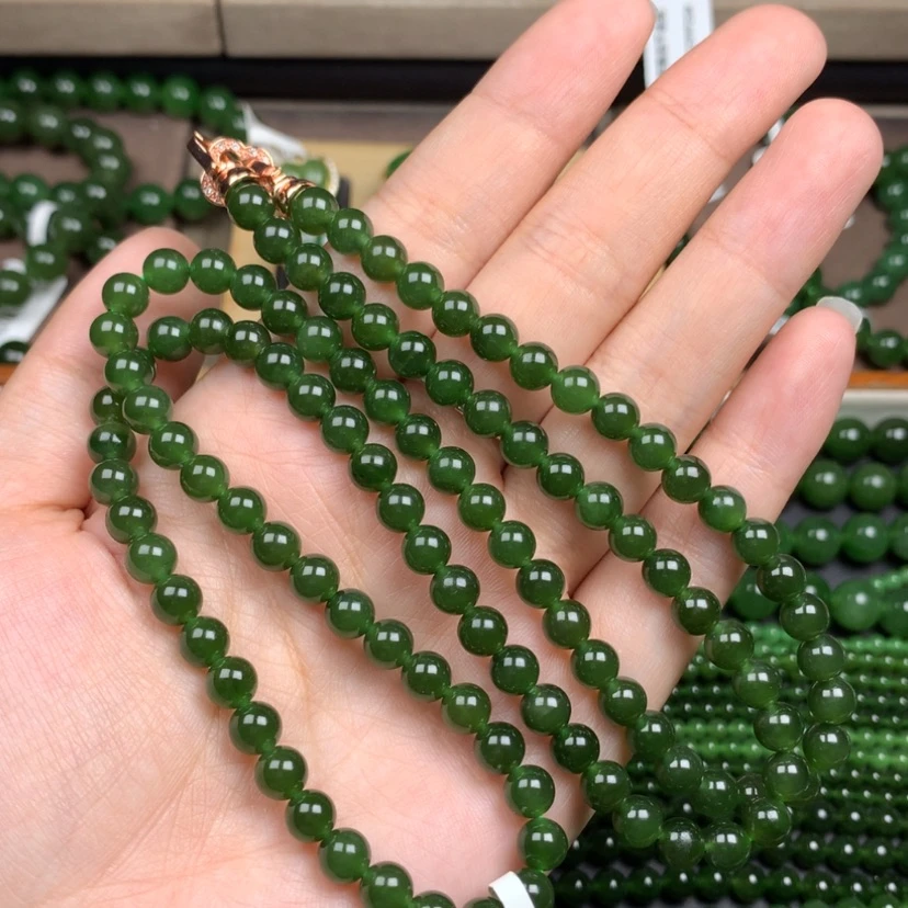 【闪购商品】颈饰未镶嵌和田玉（碧玉）爱*?6m