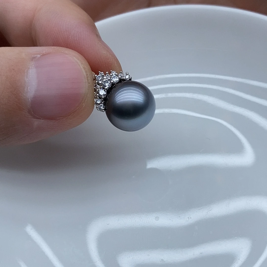 海水珍珠颈饰银S925镶嵌