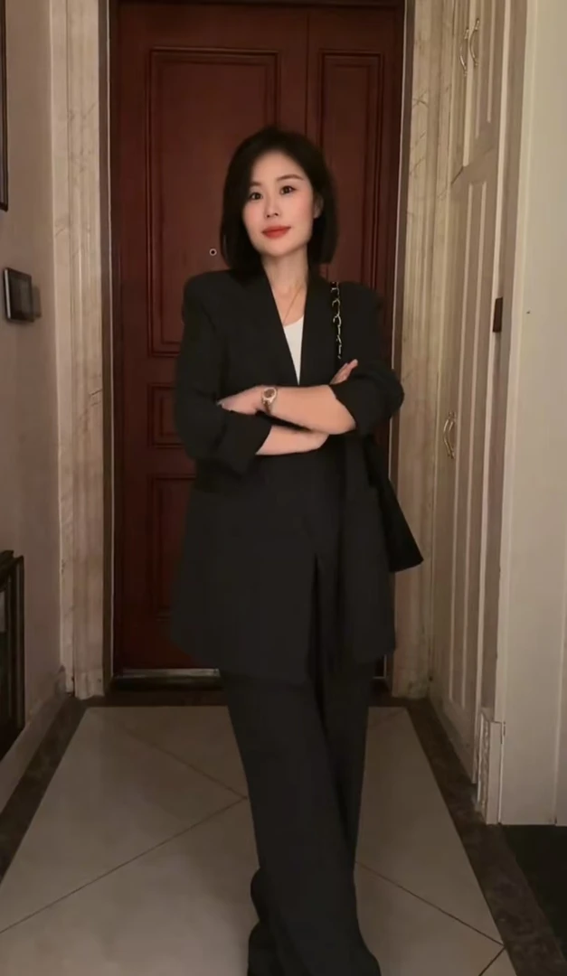 Miss huo 西装外套 深灰色 A 19636