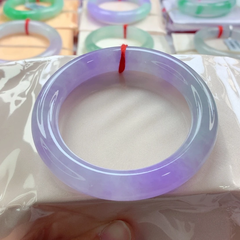 【闪购商品】翡翠手镯（圆镯）未镶嵌冰紫见光不失色A