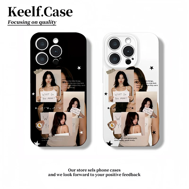 JENNIE韩团适用苹果iPhone15手机壳华为vivo小米oppo荣耀防摔小众