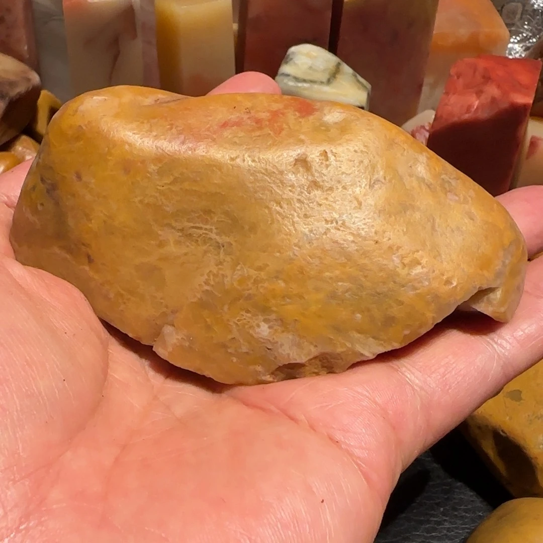 老挝石田黄原石，