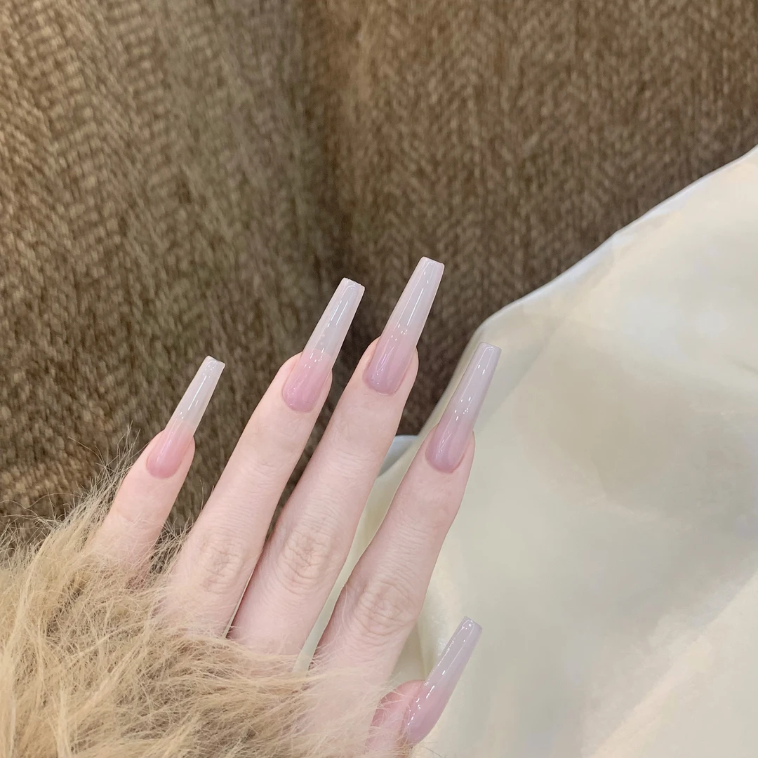 华妃嬛嬛色指甲油胶美甲新款果冻冰透裸色显白肤色