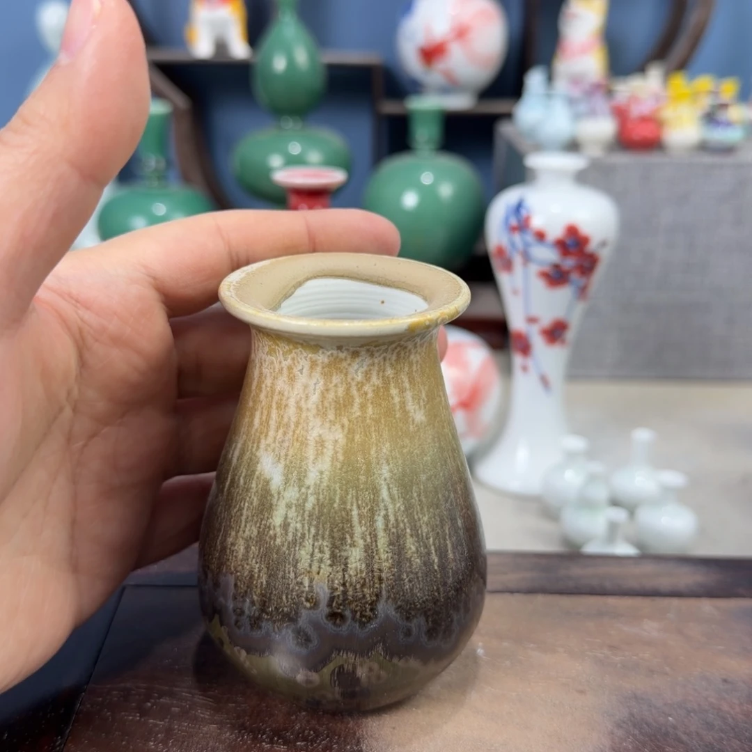 陶瓷手工小花器摆件