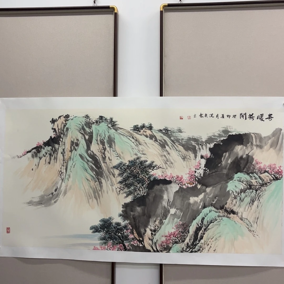 国画艺术家真人手绘