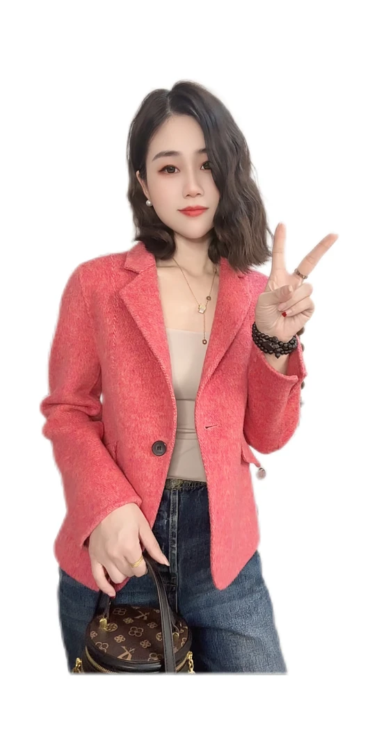 【MANJIA专属】短款时尚上衣气质女外套百搭小香風外套82507