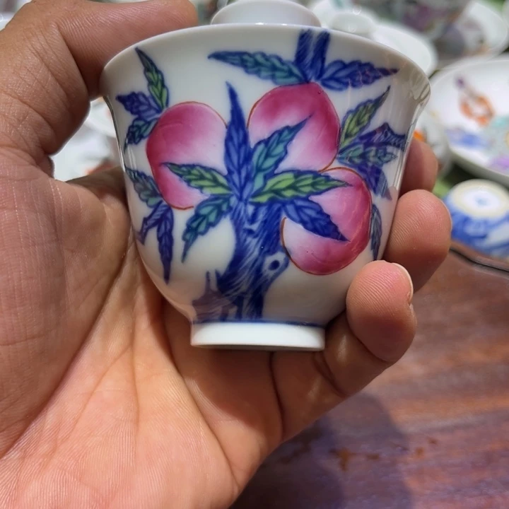 纯手绘精品盖碗杯