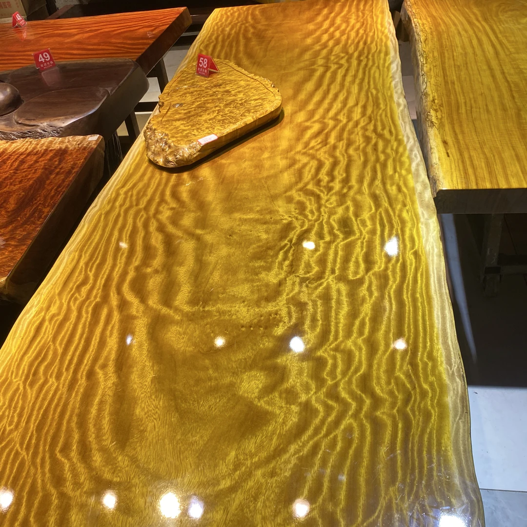 实木大板原木整板整切可作茶桌书桌办公台300-93-9