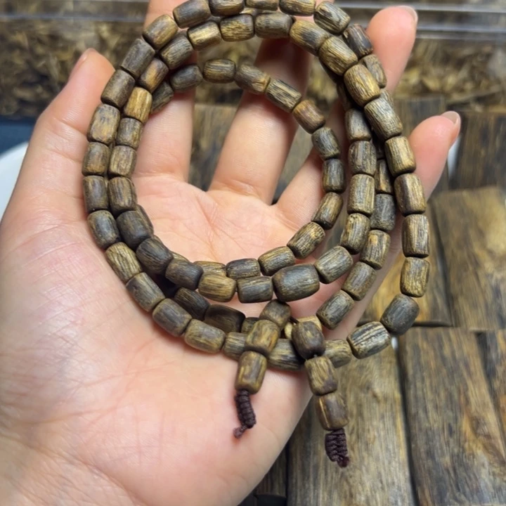 木手工艺绿棋沉水串串23克